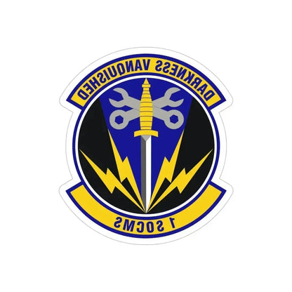 1st Special Operations Component Maintenance Squadron (U.S. Air Force) REVERSE PRINT Transparent Die-Cut STICKER 6 Inch Die-Cut Transparent - The Sticker Space