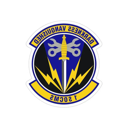 1st Special Operations Component Maintenance Squadron (U.S. Air Force) REVERSE PRINT Transparent Die-Cut STICKER - The Sticker Space