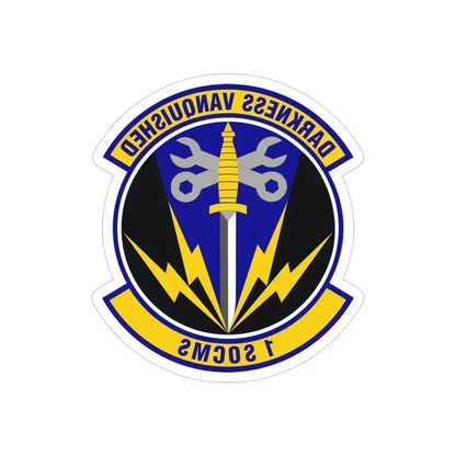 1st Special Operations Component Maintenance Squadron (U.S. Air Force) REVERSE PRINT Transparent Die-Cut STICKER - The Sticker Space