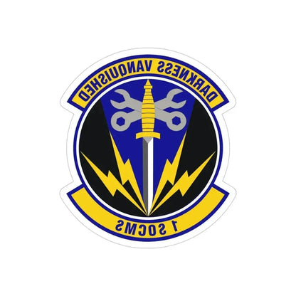 1st Special Operations Component Maintenance Squadron (U.S. Air Force) REVERSE PRINT Transparent Die-Cut STICKER - The Sticker Space