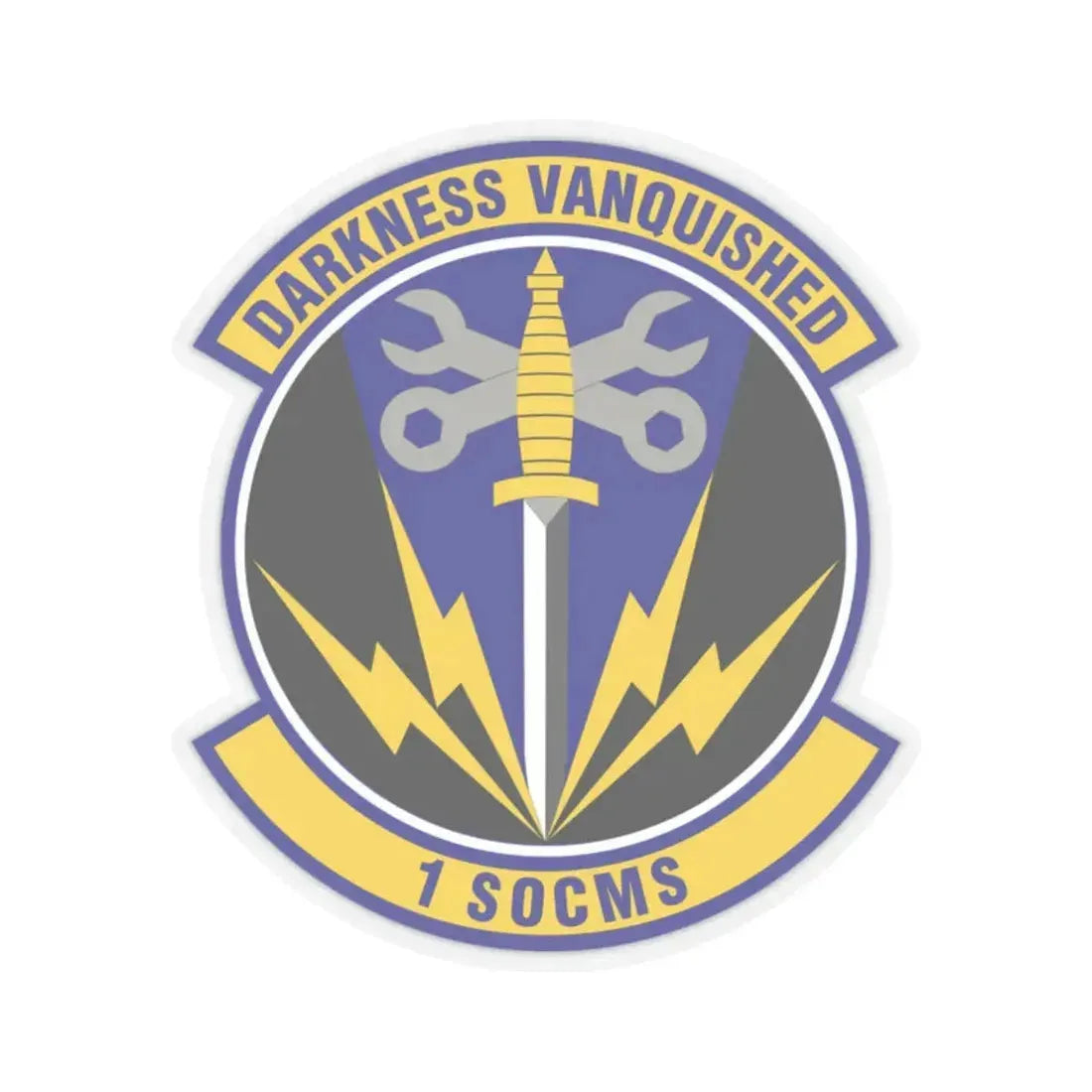1st Special Operations Component Maintenance Squadron (U.S. Air Force) STICKER Vinyl Kiss-Cut Decal 2 Inch Transparent - The Sticker Space