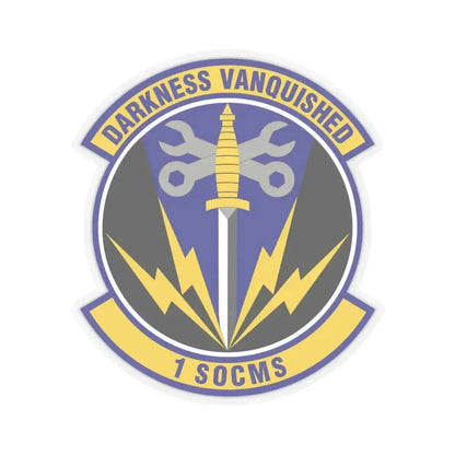 1st Special Operations Component Maintenance Squadron (U.S. Air Force) STICKER Vinyl Kiss-Cut Decal 3 Inch Transparent - The Sticker Space