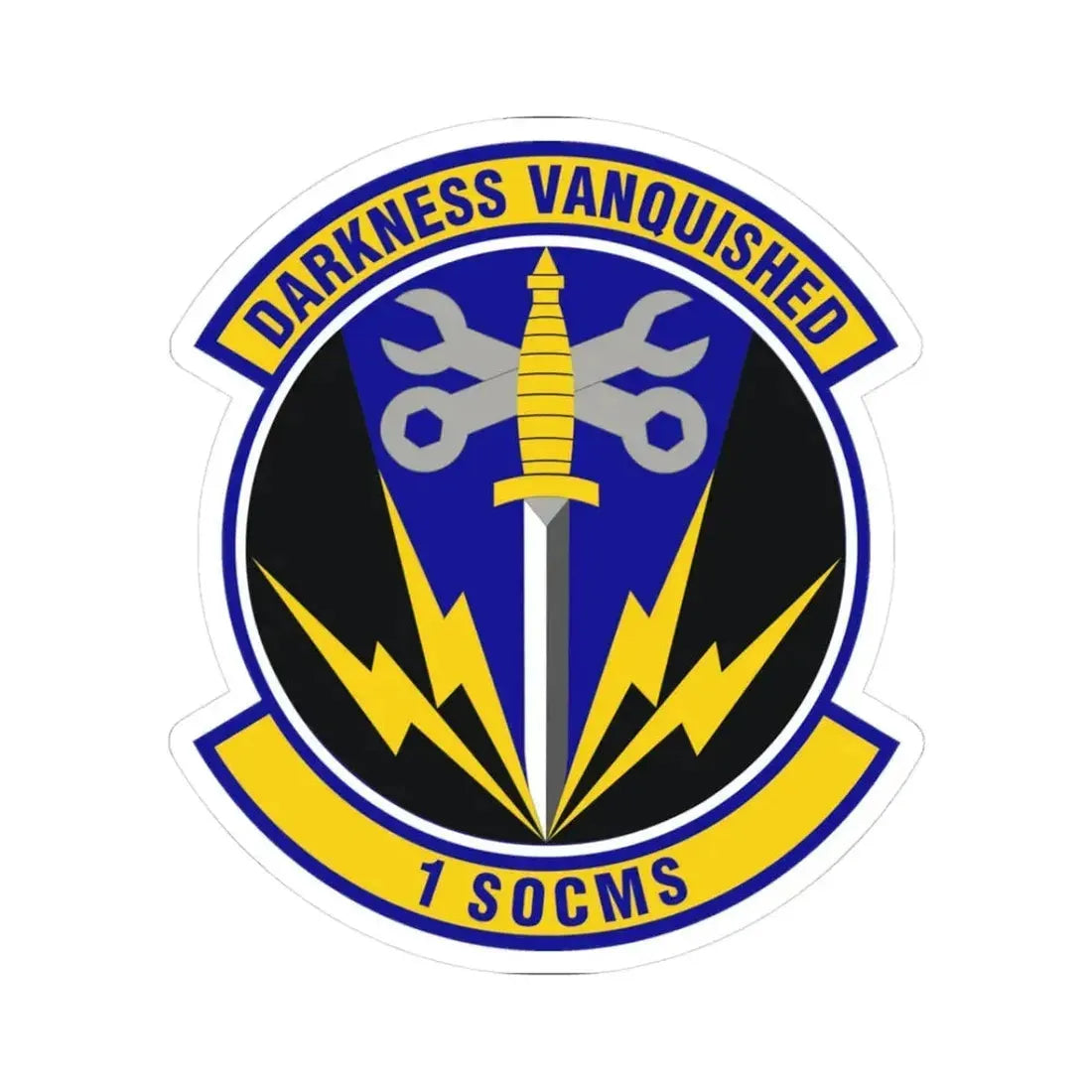 1st Special Operations Component Maintenance Squadron (U.S. Air Force) STICKER Vinyl Kiss-Cut Decal 3 Inch White - The Sticker Space