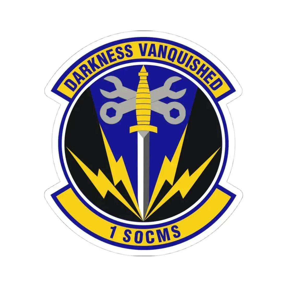 1st Special Operations Component Maintenance Squadron (U.S. Air Force) STICKER Vinyl Kiss-Cut Decal 4 Inch White - The Sticker Space