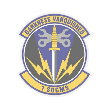 1st Special Operations Component Maintenance Squadron (U.S. Air Force) STICKER Vinyl Kiss-Cut Decal 6 Inch Transparent - The Sticker Space