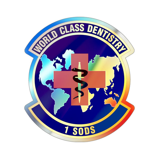 1st Special Operations Dental Squadron (U.S. Air Force) Holographic STICKER Die-Cut Vinyl Decal-6 Inch-The Sticker Space
