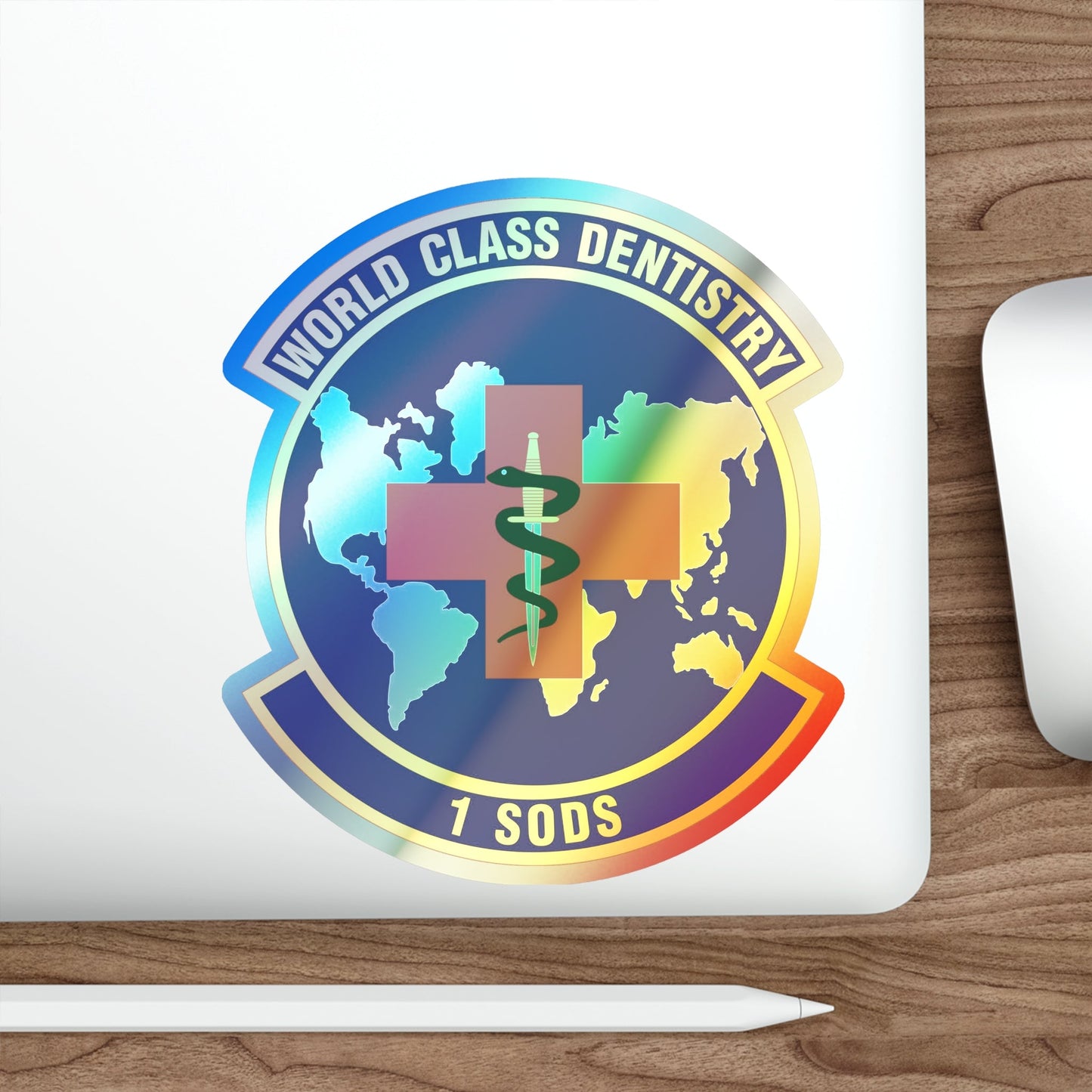 1st Special Operations Dental Squadron (U.S. Air Force) Holographic STICKER Die-Cut Vinyl Decal-The Sticker Space