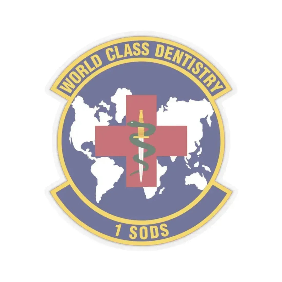 1st Special Operations Dental Squadron (U.S. Air Force) STICKER Vinyl Kiss-Cut Decal 3 Inch Transparent - The Sticker Space