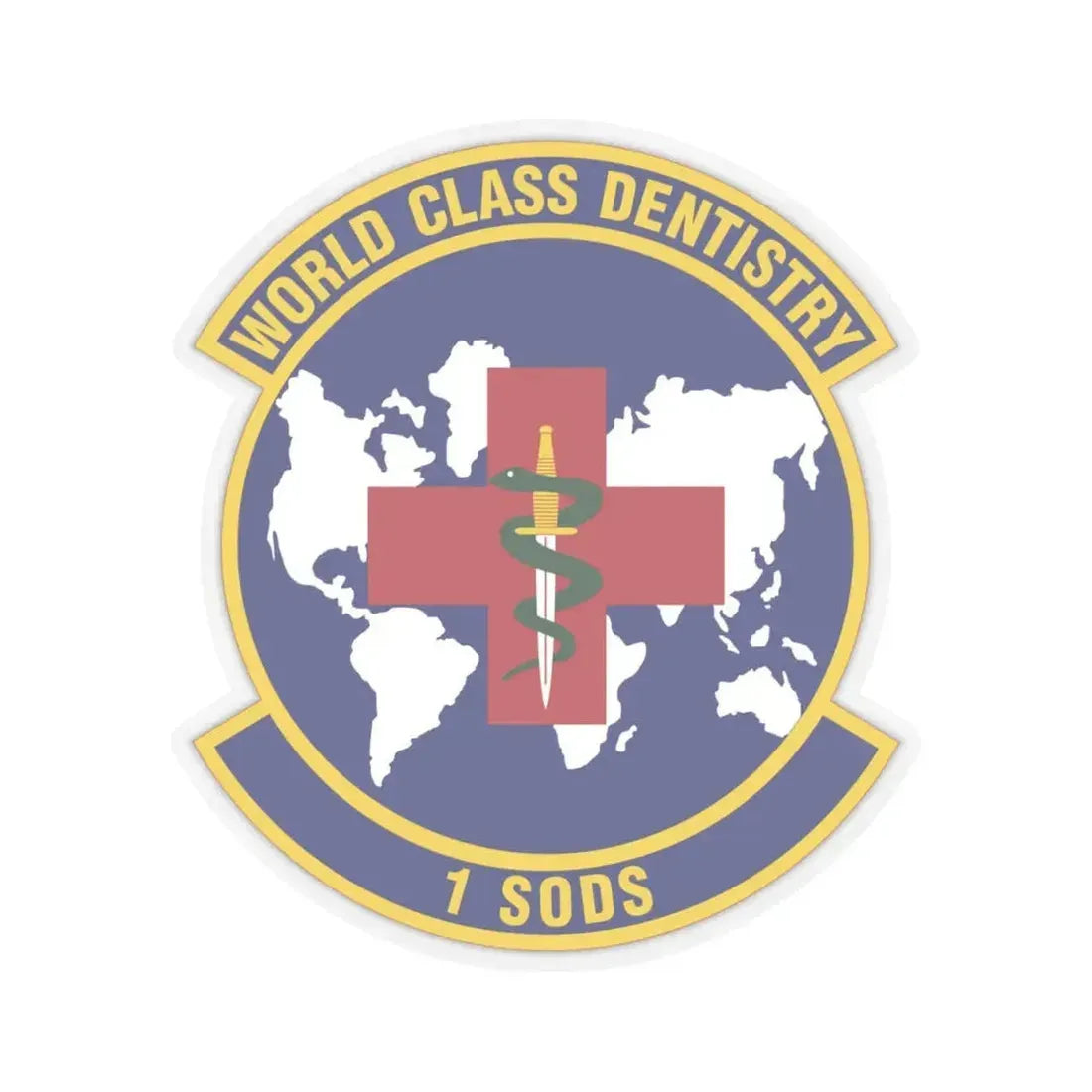 1st Special Operations Dental Squadron (U.S. Air Force) STICKER Vinyl Kiss-Cut Decal 4 Inch Transparent - The Sticker Space