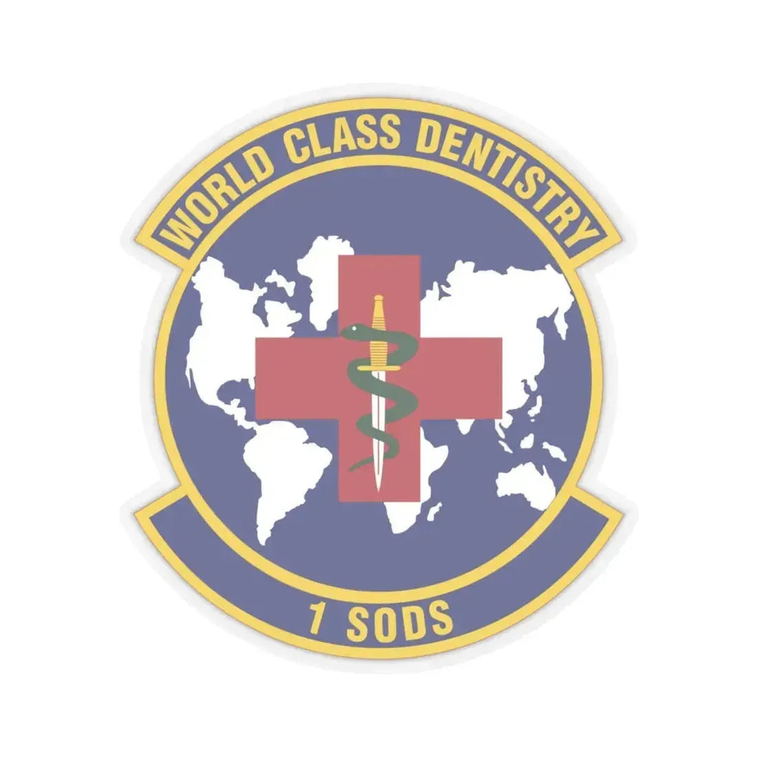 1st Special Operations Dental Squadron (U.S. Air Force) STICKER Vinyl Kiss-Cut Decal 6 Inch Transparent - The Sticker Space