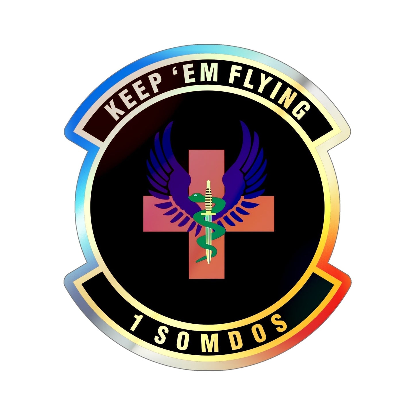 1st Special Operations Medical Operations Squadron (U.S. Air Force) Holographic STICKER Die-Cut Vinyl Decal-6 Inch-The Sticker Space