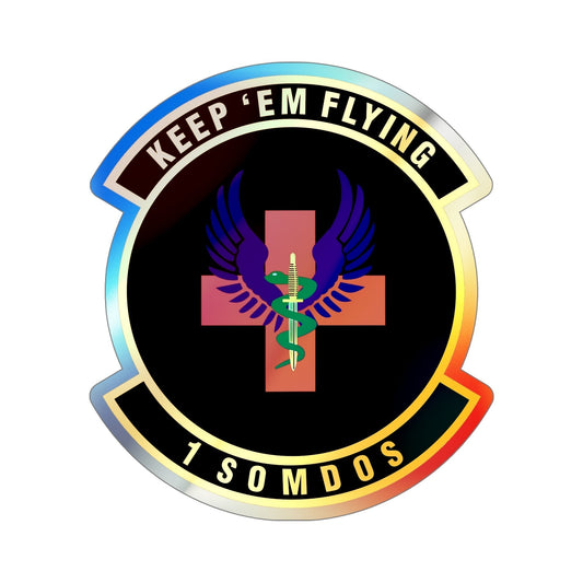 1st Special Operations Medical Operations Squadron (U.S. Air Force) Holographic STICKER Die-Cut Vinyl Decal-6 Inch-The Sticker Space