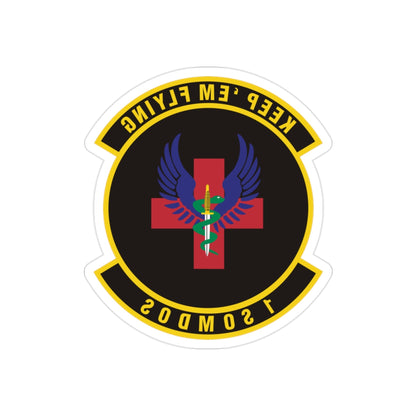 1st Special Operations Medical Operations Squadron (U.S. Air Force) REVERSE PRINT Transparent STICKER-2" × 2"-The Sticker Space