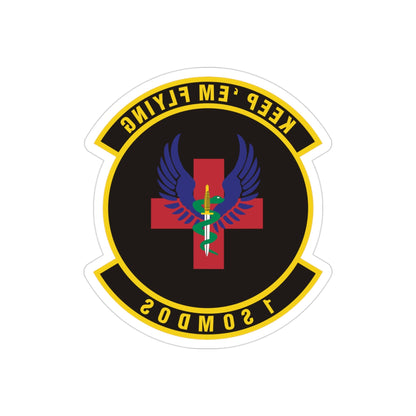 1st Special Operations Medical Operations Squadron (U.S. Air Force) REVERSE PRINT Transparent STICKER-3" × 3"-The Sticker Space