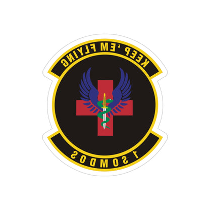 1st Special Operations Medical Operations Squadron (U.S. Air Force) REVERSE PRINT Transparent STICKER-4" × 4"-The Sticker Space