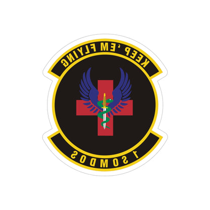 1st Special Operations Medical Operations Squadron (U.S. Air Force) REVERSE PRINT Transparent STICKER-5" × 5"-The Sticker Space