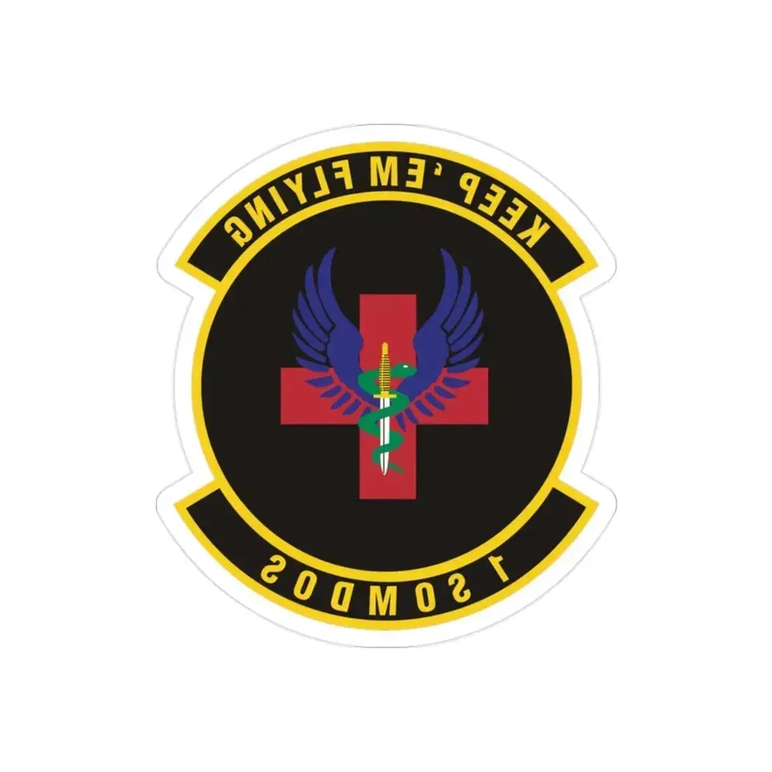 1st Special Operations Medical Operations Squadron (U.S. Air Force) REVERSE PRINT Transparent Die-Cut STICKER 2 Inch Die-Cut Transparent - The Sticker Space