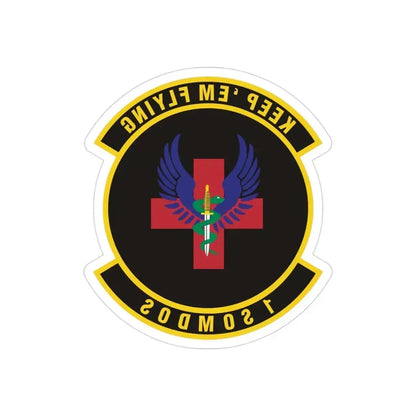 1st Special Operations Medical Operations Squadron (U.S. Air Force) REVERSE PRINT Transparent Die-Cut STICKER 3 Inch Die-Cut Transparent - The Sticker Space