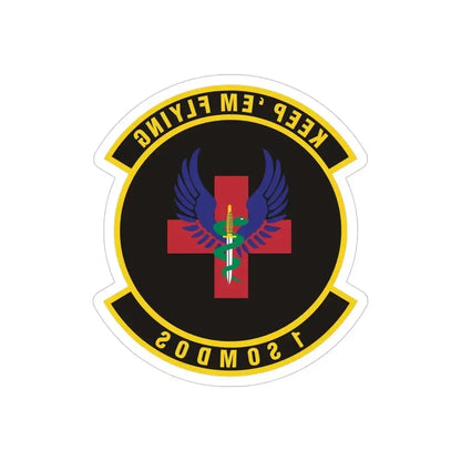 1st Special Operations Medical Operations Squadron (U.S. Air Force) REVERSE PRINT Transparent Die-Cut STICKER 4 Inch Die-Cut Transparent - The Sticker Space