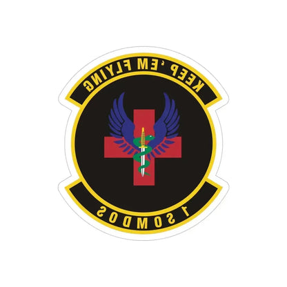 1st Special Operations Medical Operations Squadron (U.S. Air Force) REVERSE PRINT Transparent Die-Cut STICKER 5 Inch Die-Cut Transparent - The Sticker Space
