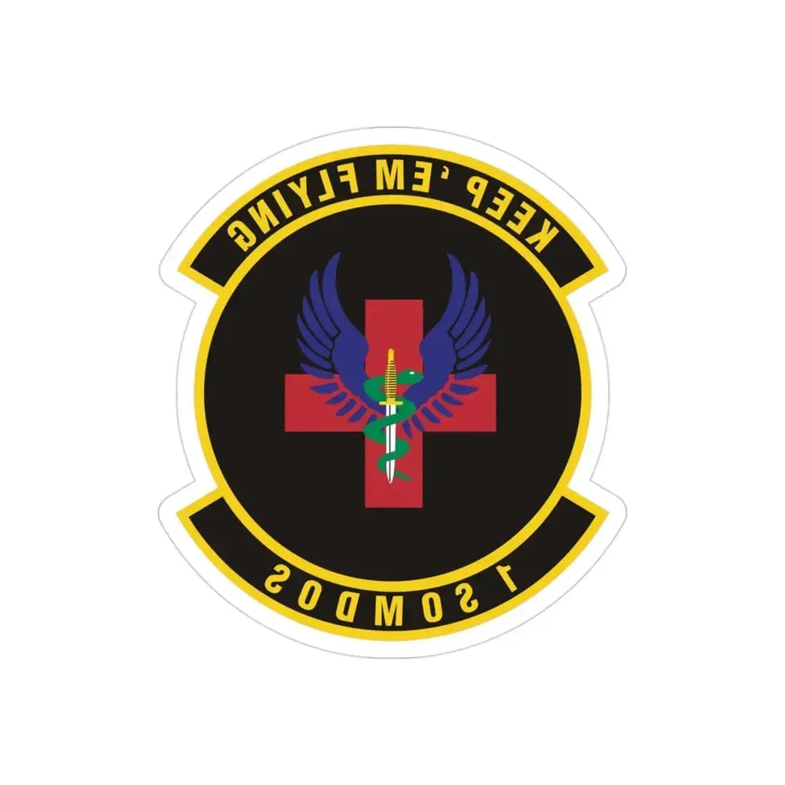 1st Special Operations Medical Operations Squadron (U.S. Air Force) REVERSE PRINT Transparent Die-Cut STICKER - The Sticker Space
