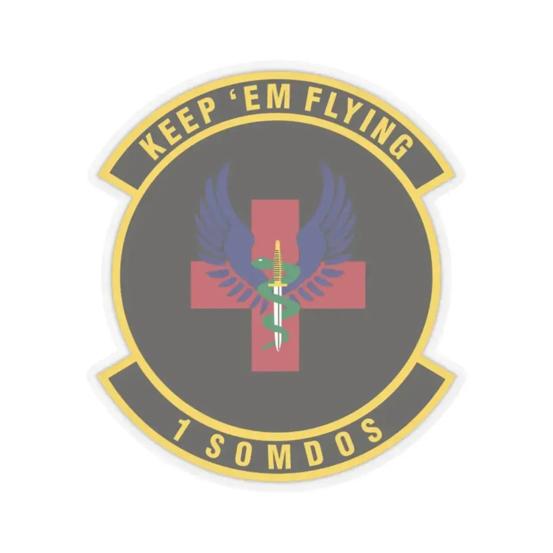 1st Special Operations Medical Operations Squadron (U.S. Air Force) STICKER Vinyl Kiss-Cut Decal 2 Inch Transparent - The Sticker Space