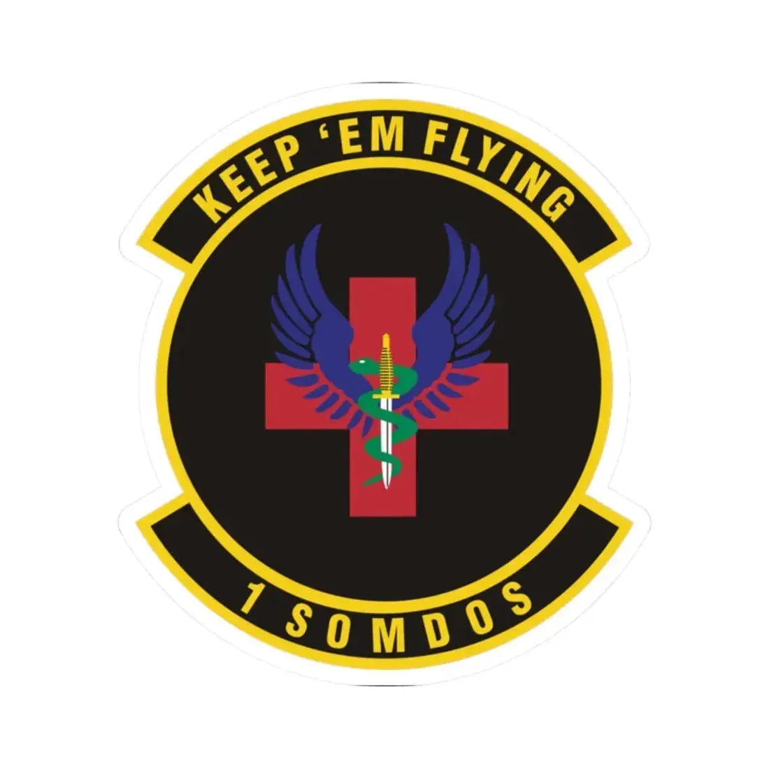 1st Special Operations Medical Operations Squadron (U.S. Air Force) STICKER Vinyl Kiss-Cut Decal 2 Inch White - The Sticker Space