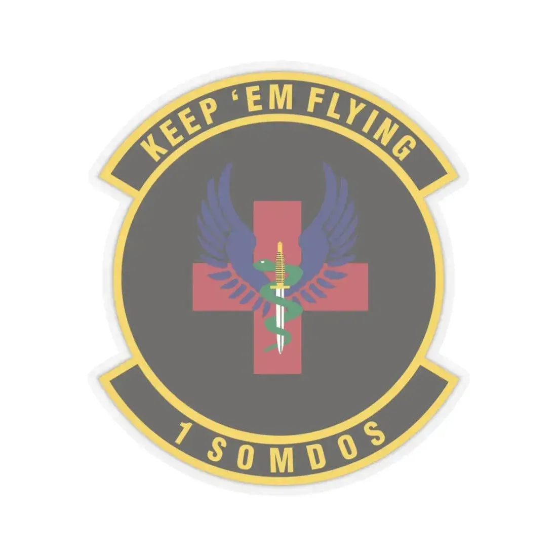 1st Special Operations Medical Operations Squadron (U.S. Air Force) STICKER Vinyl Kiss-Cut Decal 3 Inch Transparent - The Sticker Space