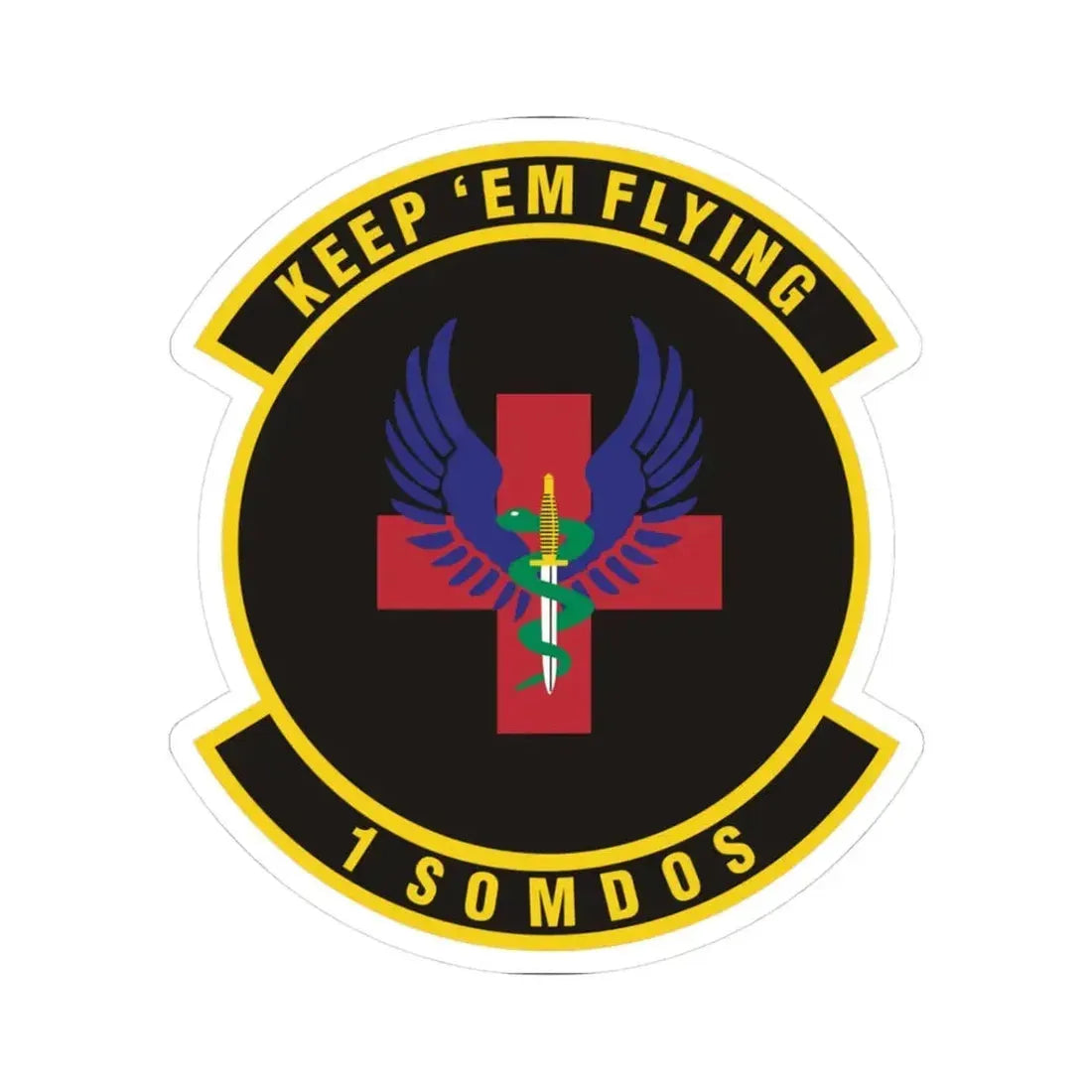 1st Special Operations Medical Operations Squadron (U.S. Air Force) STICKER Vinyl Kiss-Cut Decal 3 Inch White - The Sticker Space