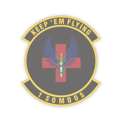 1st Special Operations Medical Operations Squadron (U.S. Air Force) STICKER Vinyl Kiss-Cut Decal 4 Inch Transparent - The Sticker Space