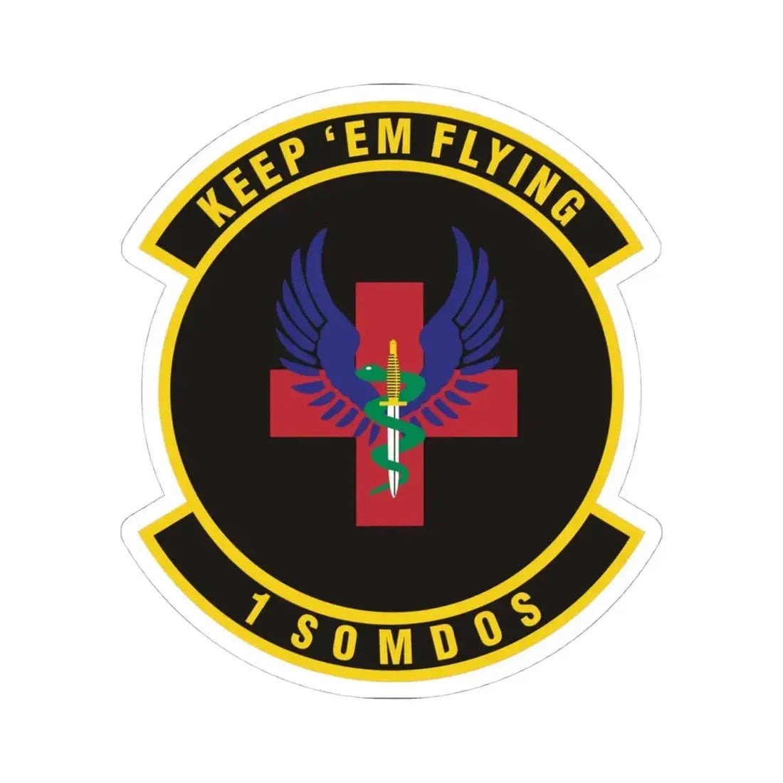 1st Special Operations Medical Operations Squadron (U.S. Air Force) STICKER Vinyl Kiss-Cut Decal 4 Inch White - The Sticker Space