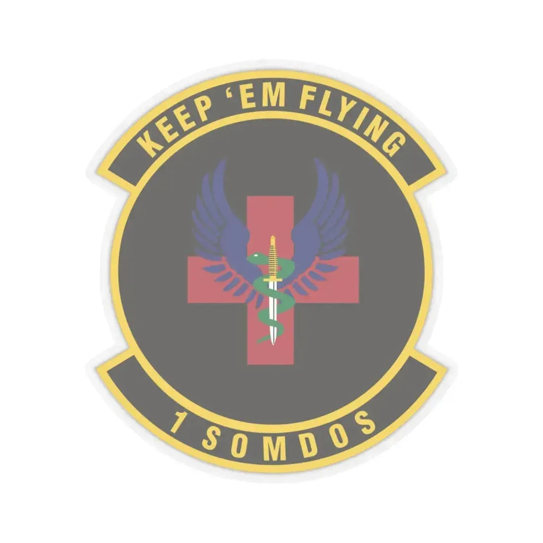 1st Special Operations Medical Operations Squadron (U.S. Air Force) STICKER Vinyl Kiss-Cut Decal 6 Inch Transparent - The Sticker Space