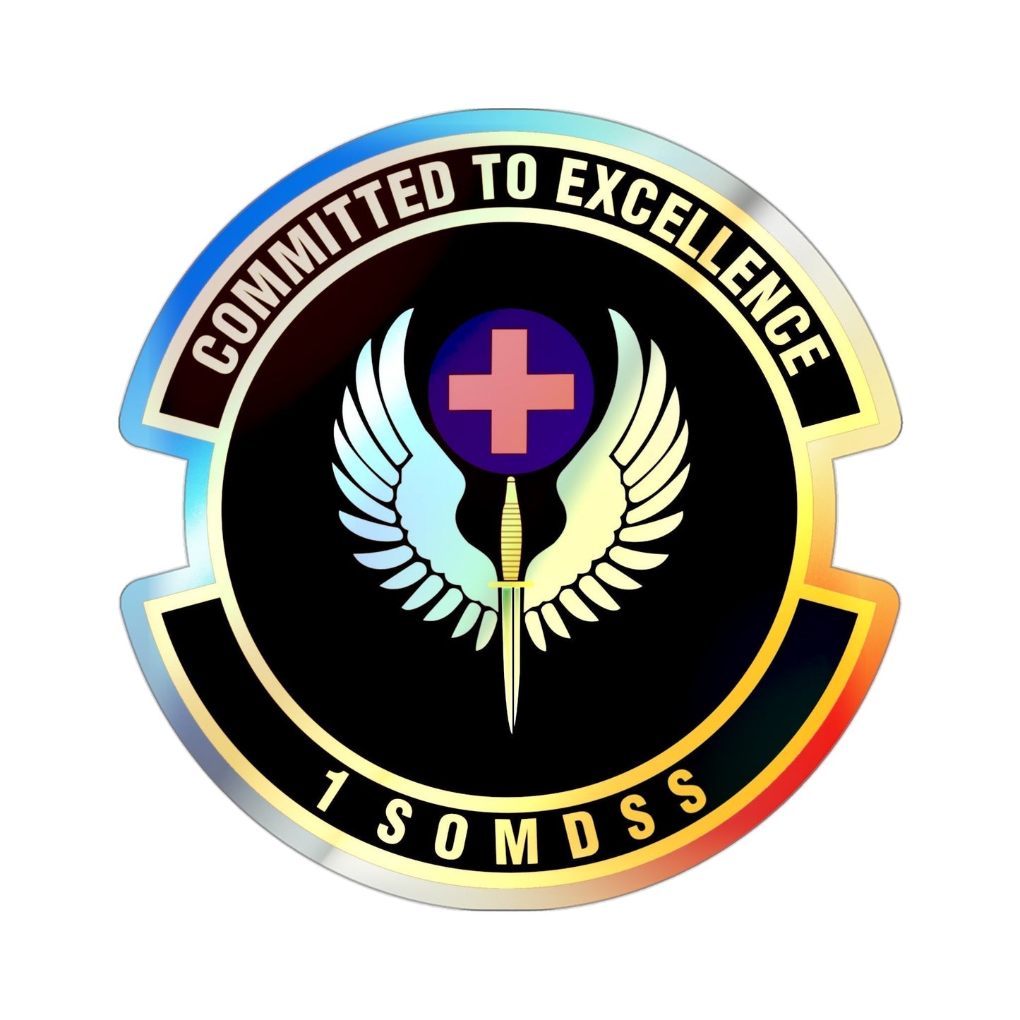 1st Special Operations Medical Support Squadron (U.S. Air Force) Holographic STICKER Die-Cut Vinyl Decal-3 Inch-The Sticker Space