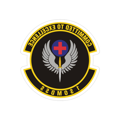 1st Special Operations Medical Support Squadron (U.S. Air Force) REVERSE PRINT Transparent STICKER-2" × 2"-The Sticker Space