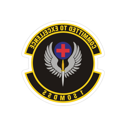 1st Special Operations Medical Support Squadron (U.S. Air Force) REVERSE PRINT Transparent STICKER-3" × 3"-The Sticker Space