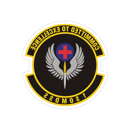 1st Special Operations Medical Support Squadron (U.S. Air Force) REVERSE PRINT Transparent STICKER-4" × 4"-The Sticker Space