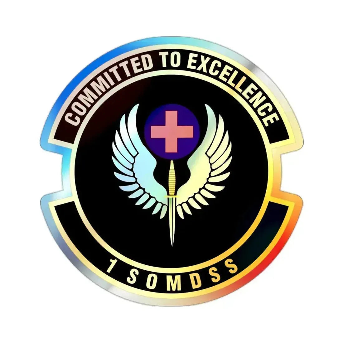1st Special Operations Medical Support Squadron (U.S. Air Force) Holographic STICKER Die-Cut Vinyl Decal 2 Inch Holographic - The Sticker Space