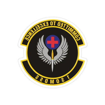 1st Special Operations Medical Support Squadron (U.S. Air Force) REVERSE PRINT Transparent Die-Cut STICKER 2 Inch Die-Cut Transparent - The Sticker Space