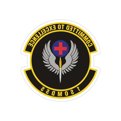 1st Special Operations Medical Support Squadron (U.S. Air Force) REVERSE PRINT Transparent Die-Cut STICKER 6 Inch Die-Cut Transparent - The Sticker Space