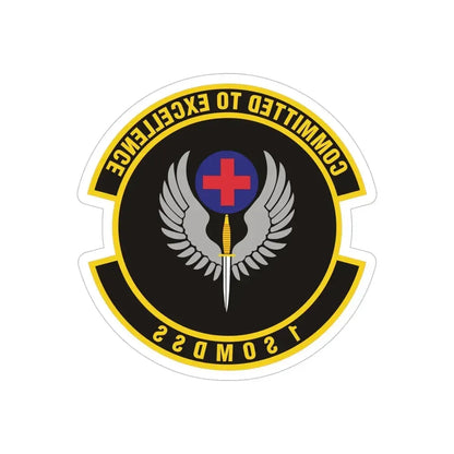 1st Special Operations Medical Support Squadron (U.S. Air Force) REVERSE PRINT Transparent Die-Cut STICKER - The Sticker Space