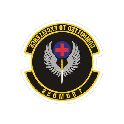 1st Special Operations Medical Support Squadron (U.S. Air Force) REVERSE PRINT Transparent Die-Cut STICKER - The Sticker Space
