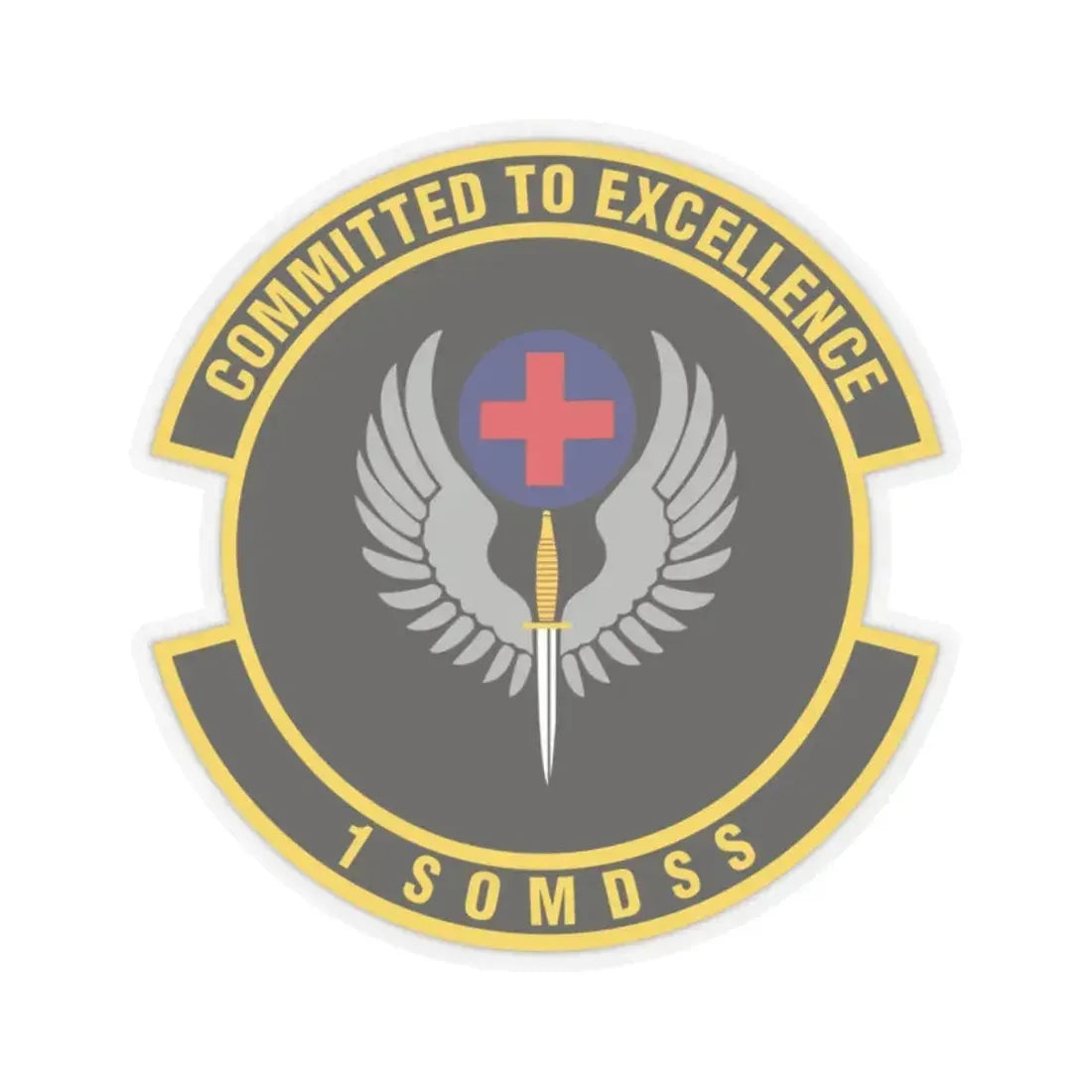 1st Special Operations Medical Support Squadron (U.S. Air Force) STICKER Vinyl Kiss-Cut Decal 2 Inch Transparent - The Sticker Space