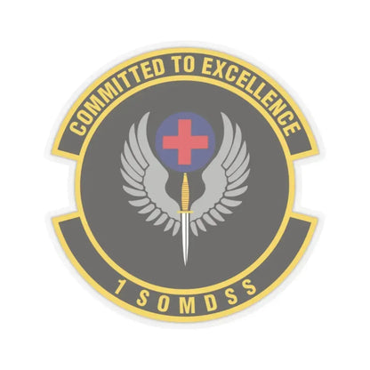 1st Special Operations Medical Support Squadron (U.S. Air Force) STICKER Vinyl Kiss-Cut Decal 2 Inch Transparent - The Sticker Space