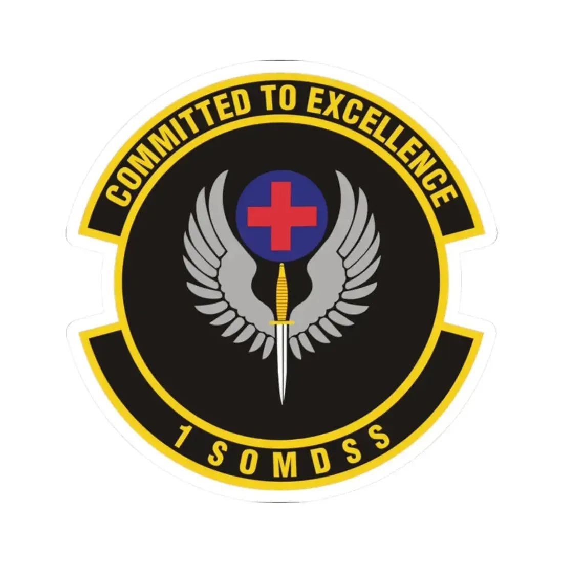 1st Special Operations Medical Support Squadron (U.S. Air Force) STICKER Vinyl Kiss-Cut Decal 2 Inch White - The Sticker Space