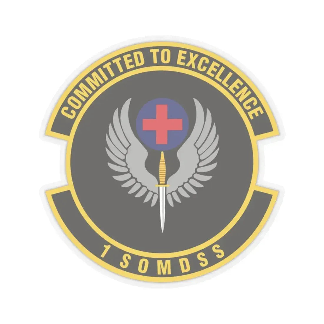 1st Special Operations Medical Support Squadron (U.S. Air Force) STICKER Vinyl Kiss-Cut Decal 3 Inch Transparent - The Sticker Space