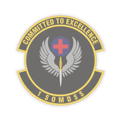 1st Special Operations Medical Support Squadron (U.S. Air Force) STICKER Vinyl Kiss-Cut Decal 3 Inch Transparent - The Sticker Space