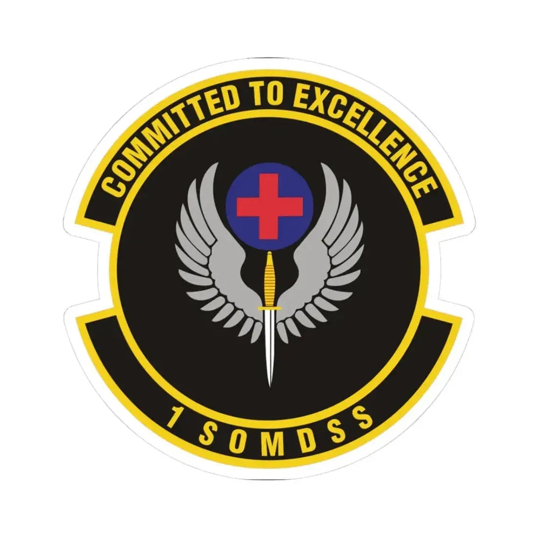 1st Special Operations Medical Support Squadron (U.S. Air Force) STICKER Vinyl Kiss-Cut Decal 3 Inch White - The Sticker Space