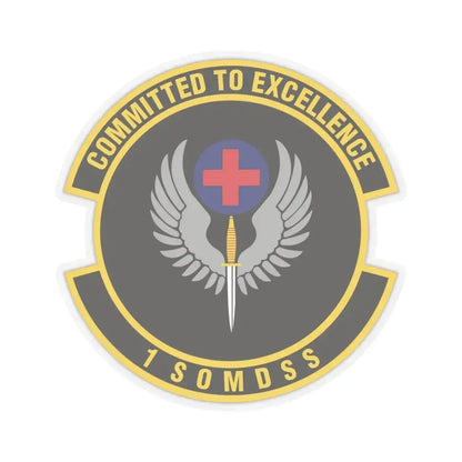 1st Special Operations Medical Support Squadron (U.S. Air Force) STICKER Vinyl Kiss-Cut Decal 4 Inch Transparent - The Sticker Space