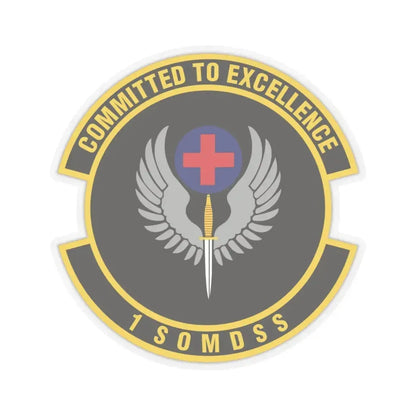 1st Special Operations Medical Support Squadron (U.S. Air Force) STICKER Vinyl Kiss-Cut Decal 6 Inch Transparent - The Sticker Space
