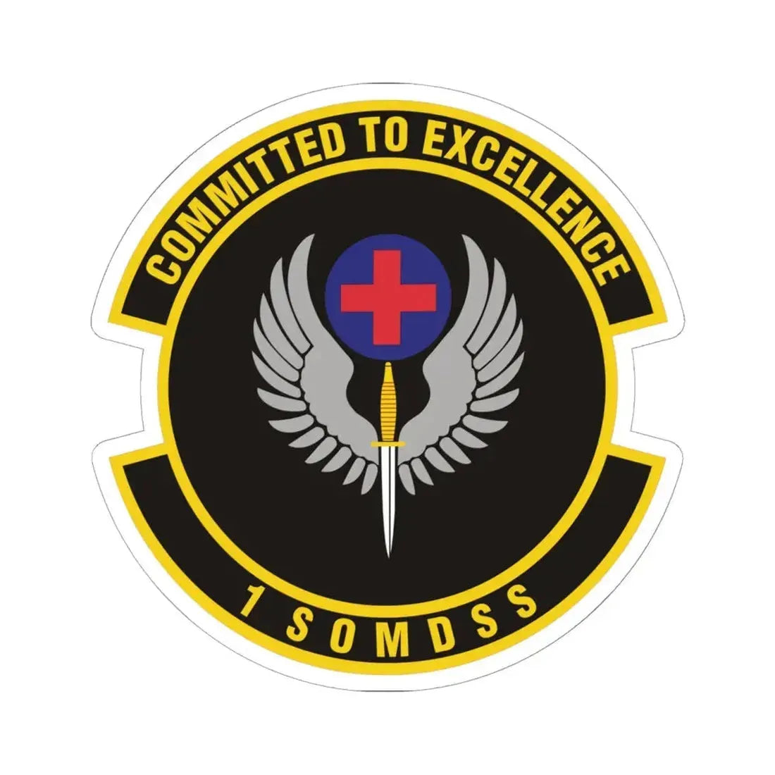1st Special Operations Medical Support Squadron (U.S. Air Force) STICKER Vinyl Kiss-Cut Decal 6 Inch White - The Sticker Space